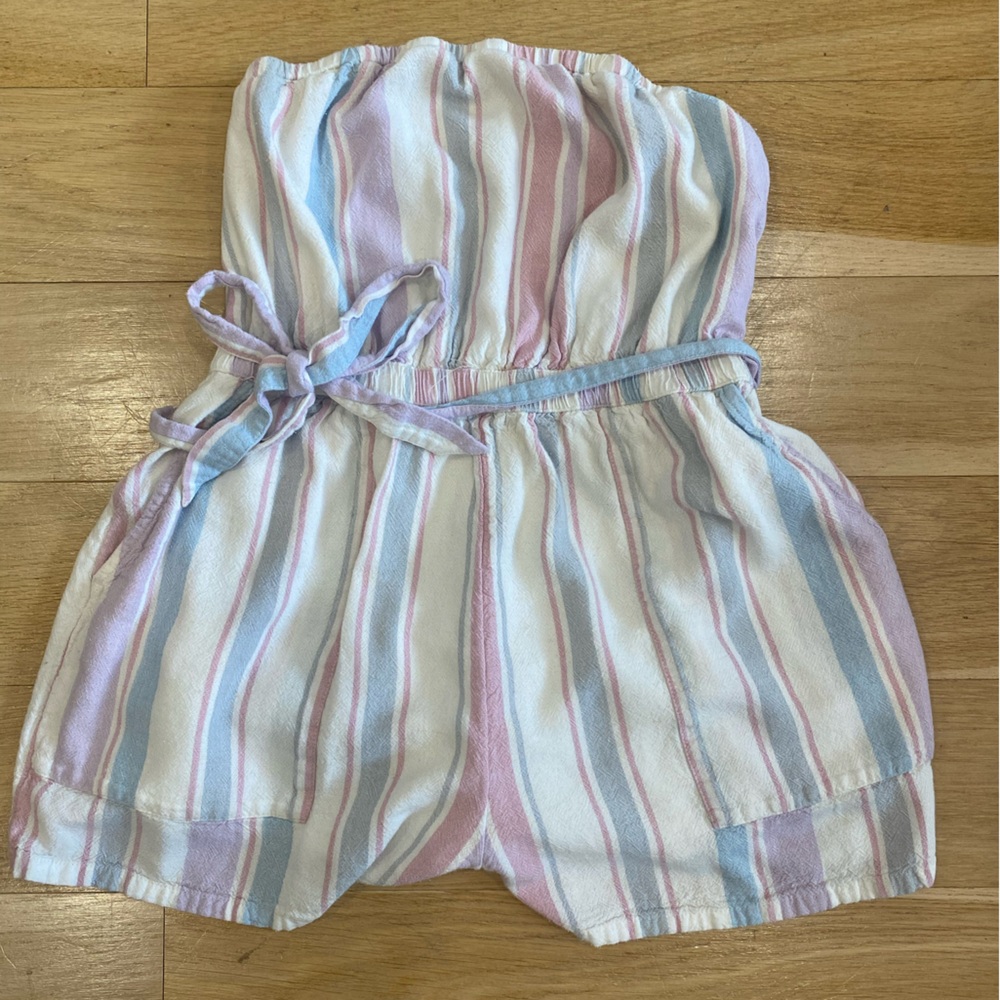 American Eagle Striped Romper